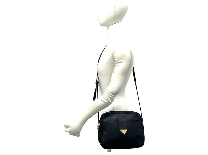 Borsa a tracolla in pelle nera Yves Saint Laurent Nero - vista 2