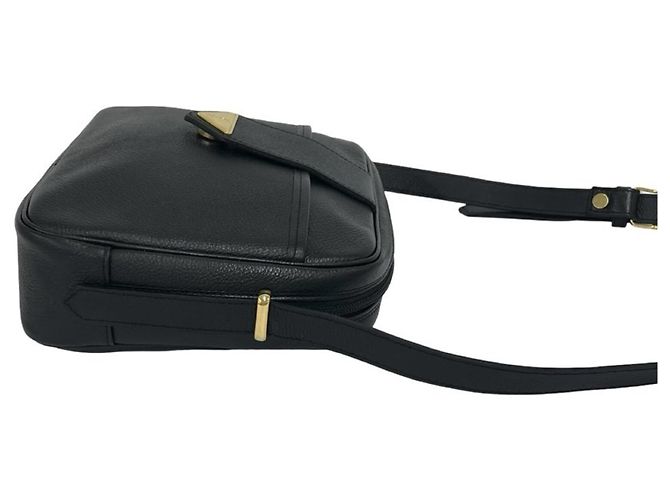 Borsa a tracolla in pelle nera Yves Saint Laurent Nero - vista 6