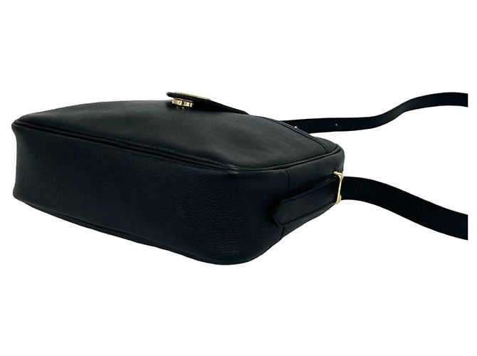 Borsa a tracolla in pelle nera Yves Saint Laurent Nero - vista 8