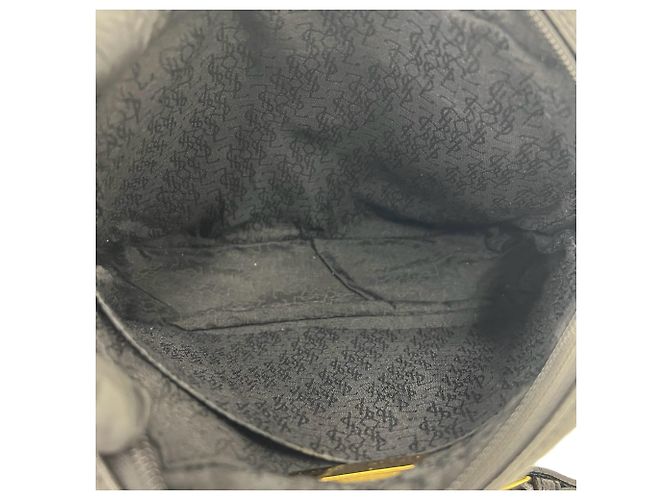Borsa a tracolla in pelle nera Yves Saint Laurent Nero - vista 9