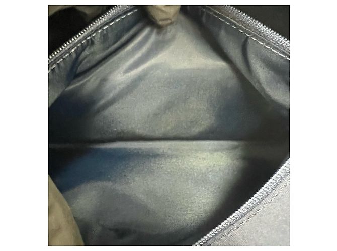 Borsa a mano in pelle e denim con motivo Flight Trotter Christian Dior Arancione Blu navy - vista 10