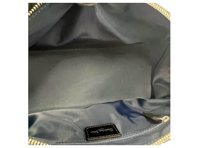 Borsa a mano in pelle e denim con motivo Flight Trotter Christian Dior Arancione Blu navy - vista 9