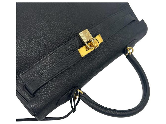 Hermès HERMES Kelly 35 Togo Borsa a mano/Borsa a tracolla Nero - vista 4