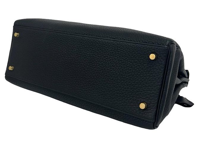 Hermès HERMES Kelly 35 Togo Borsa a mano/Borsa a tracolla Nero - vista 8