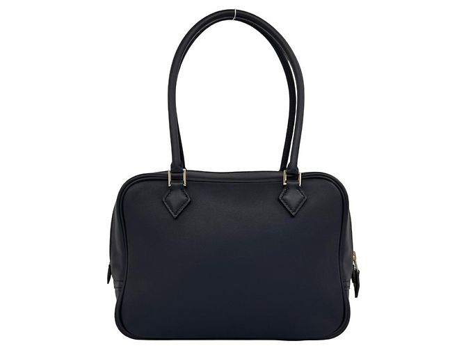 Hermès Bolsa de mão Hermes Plume 20 em couro Swift Azul marinho - vista 3