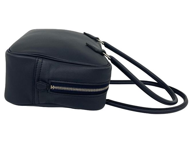 Hermès Bolsa de mão Hermes Plume 20 em couro Swift Azul marinho - vista 6