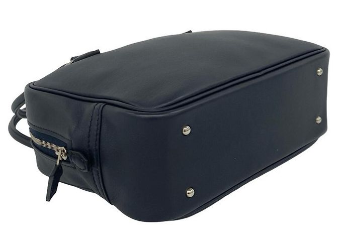 Hermès Bolsa de mão Hermes Plume 20 em couro Swift Azul marinho - vista 7
