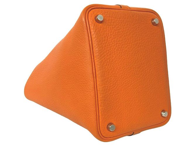 Hermès Hermes Picotin PM Mini Tote Bag Orange - Ansicht 7