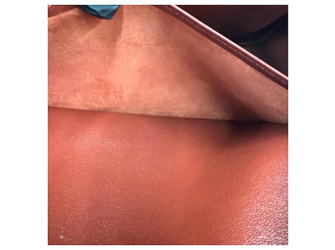 Hermès Bolsa HERMES Plume 32 em couro Togo Marrom - vista 10