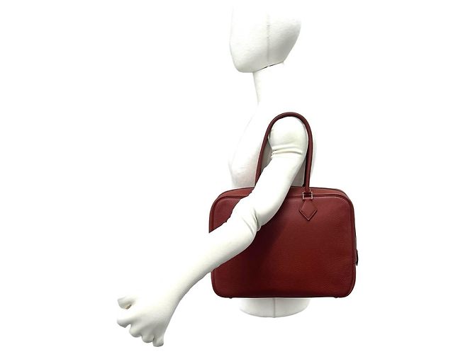 Hermès Bolsa HERMES Plume 32 em couro Togo Marrom - vista 2