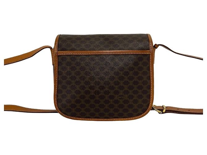 Céline Sac à épaule CELINE Vintage Macadam Blazon Pattern Triomphe Logo Marron - vue 3