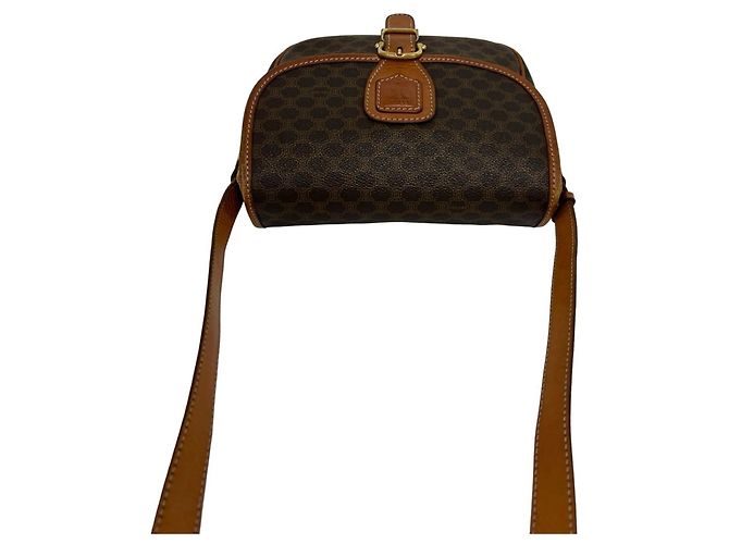 Céline Sac à épaule CELINE Vintage Macadam Blazon Pattern Triomphe Logo Marron - vue 4