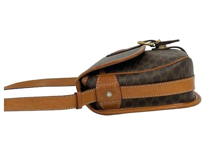 Céline Sac à épaule CELINE Vintage Macadam Blazon Pattern Triomphe Logo Marron - vue 5