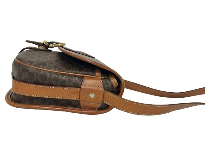 Céline Sac à épaule CELINE Vintage Macadam Blazon Pattern Triomphe Logo Marron - vue 6