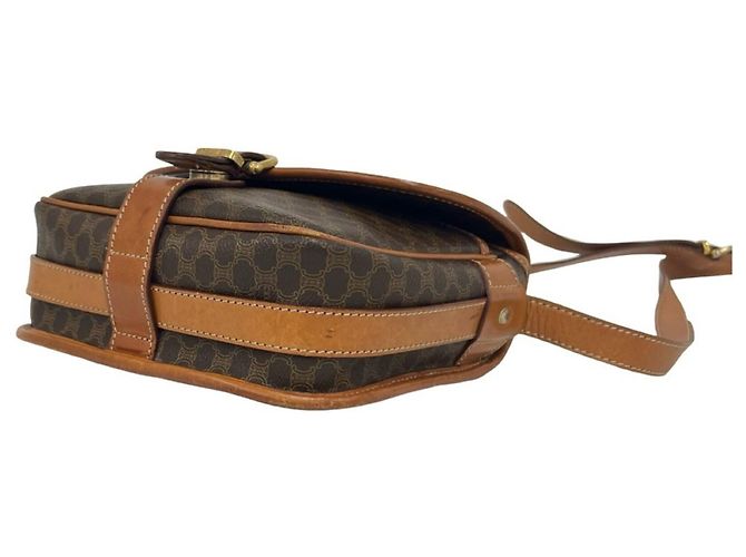 Céline Sac à épaule CELINE Vintage Macadam Blazon Pattern Triomphe Logo Marron - vue 8