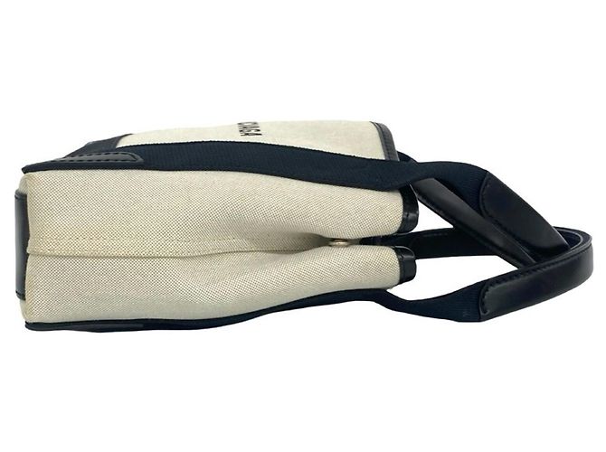 Everyday Borsa Balenciaga Cabas in tela e pelle Navy Nero Crudo - vista 6