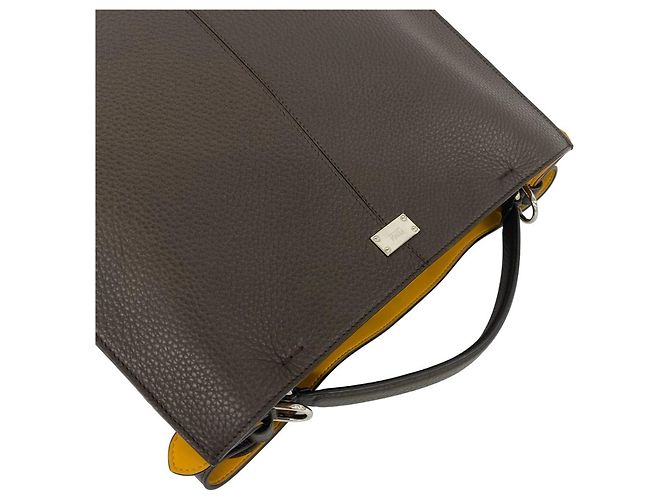 Borsa a mano/Borsa a tracolla Fendi Peekaboo X-Lite in pelle Marrone - vista 4