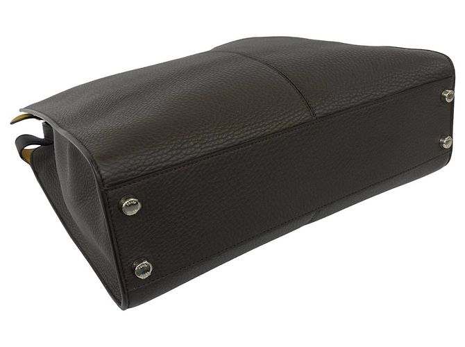Borsa a mano/Borsa a tracolla Fendi Peekaboo X-Lite in pelle Marrone - vista 7