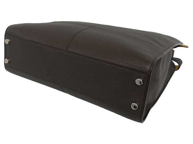 Borsa a mano/Borsa a tracolla Fendi Peekaboo X-Lite in pelle Marrone - vista 8