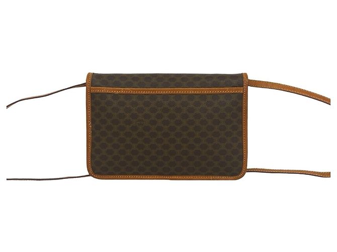 Céline Sac Celine Vintage Macadam Blazon Pattern Triomphe Logo Marron - vue 3
