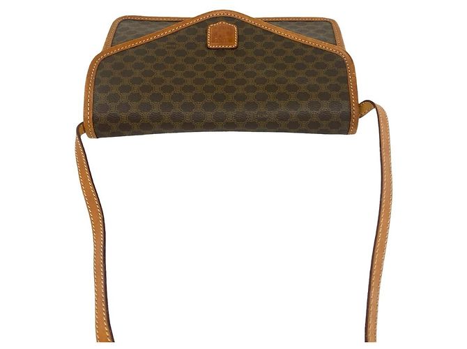 Céline Sac Celine Vintage Macadam Blazon Pattern Triomphe Logo Marron - vue 4