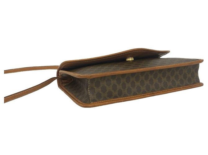 Céline Sac Celine Vintage Macadam Blazon Pattern Triomphe Logo Marron - vue 7