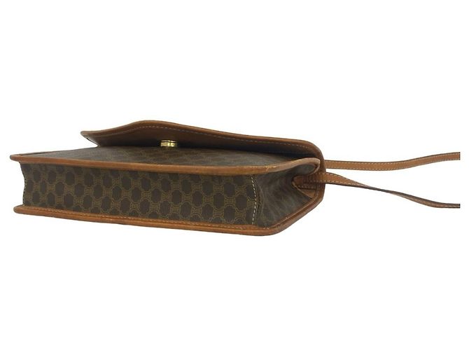 Céline Sac Celine Vintage Macadam Blazon Pattern Triomphe Logo Marron - vue 8