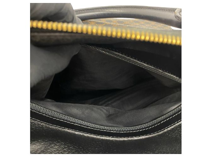 Céline Sac à main Celine Vintage Macadam Blazon Pattern Marron Noir - vue 10