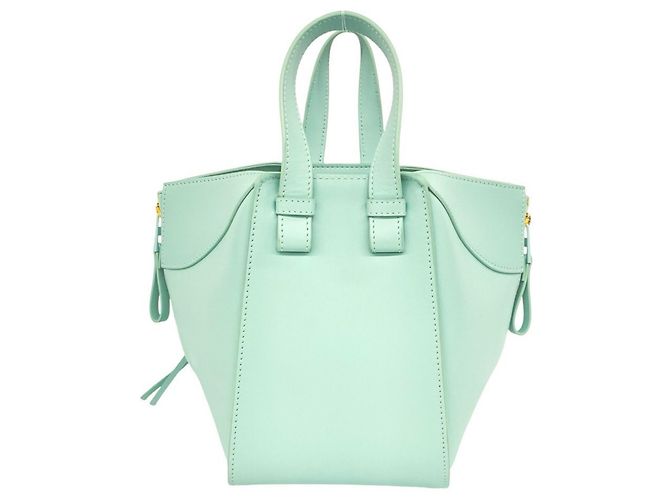 Loewe Hammock Compact Lederhandtasche/Schultertasche Grün - Ansicht 3