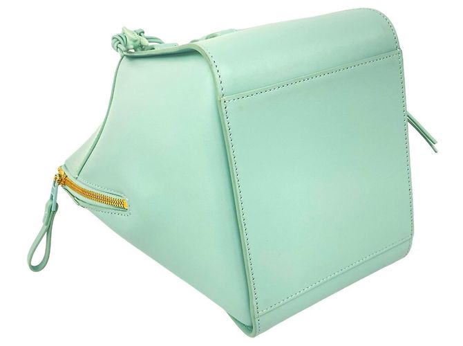 Loewe Hammock Compact Lederhandtasche/Schultertasche Grün - Ansicht 7