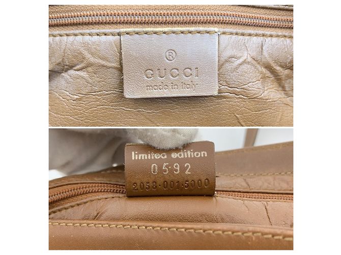 Gucci Vintage Brown Canvas GG Interlocking Web Schultertasche Limited Edition Braun - Ansicht 6