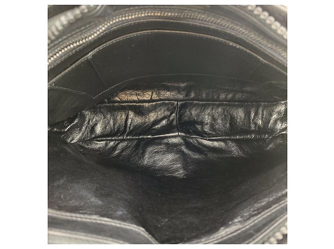 Gucci Vintage Black GG Canvas Side G Sherry Line Schultertasche Schwarz - Ansicht 5