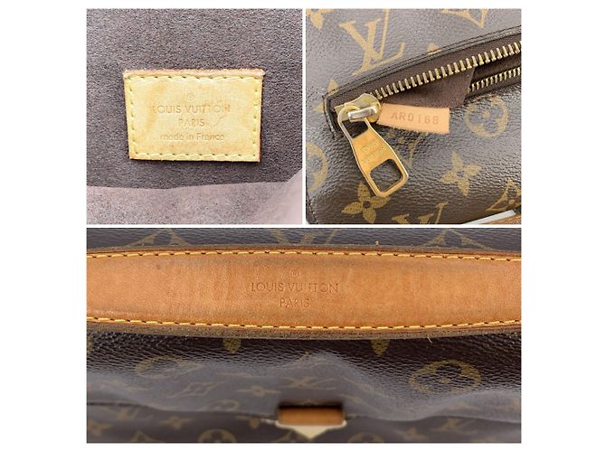 Louis Vuitton Borsa a tracolla e borsa a mano Pochette Metis in tela marrone - vista 6