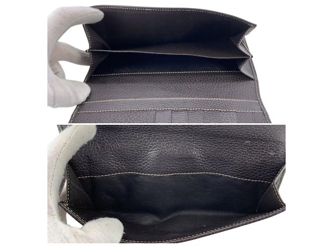 Gucci Carteira Continental Longa GG Crystal em Lona e Couro Bege Marrom - vista 5
