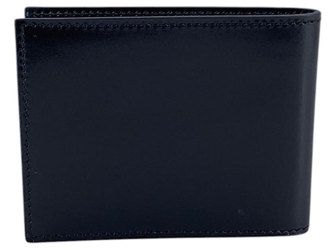 Gucci Vintage Black Smooth Leather Bifold Small Wallet - view 3