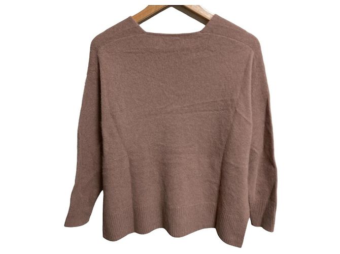 Autre Marque green label relaxing Fox Mix V Neck Pullover Knit Rosa - vista 2