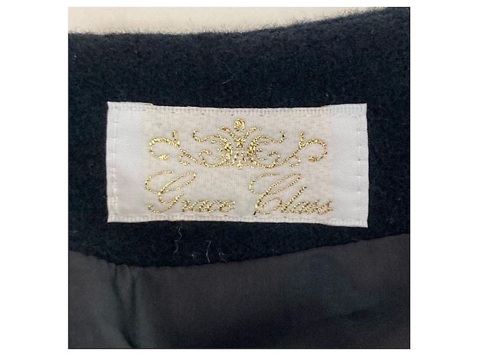 Autre Marque Grace Class Wool Bicolor Dress Blue Navy blue - view 4