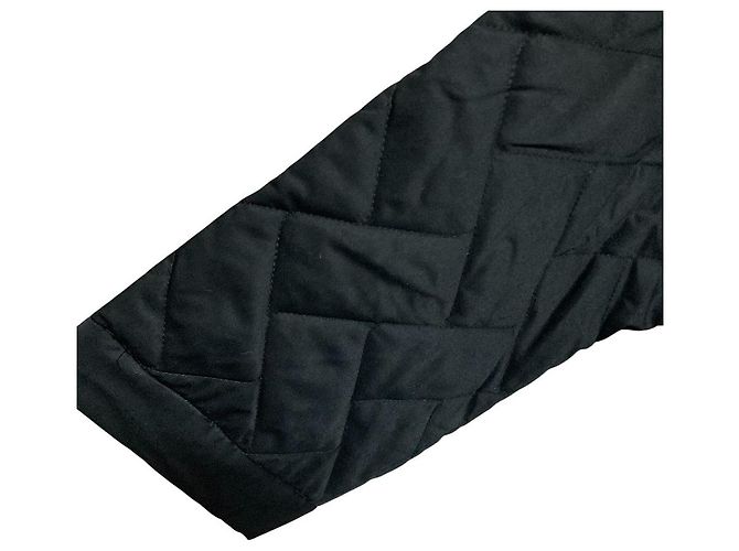 Autre Marque FREAK'S STORE Abrigo largo acolchado sin cuello Negro - vista 3