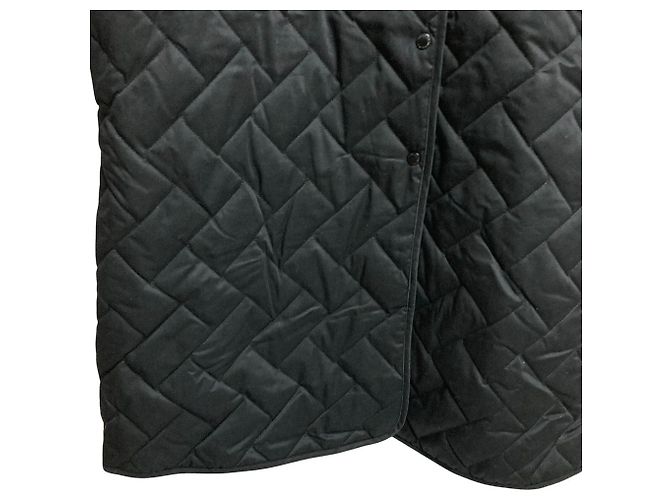 Autre Marque FREAK'S STORE Abrigo largo acolchado sin cuello Negro - vista 5