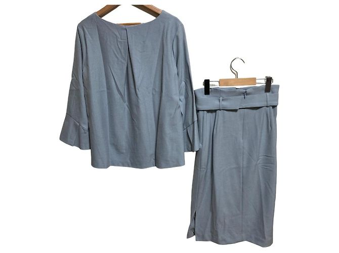 Autre Marque TONAL Set Up Blouse Midi Skirt Blue Light blue - view 2