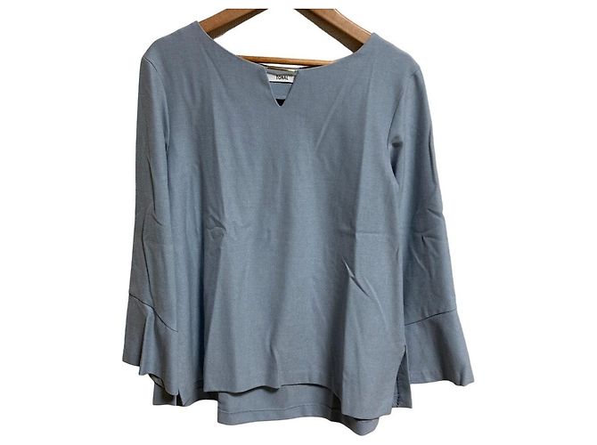 Autre Marque TONAL Set Up Blouse Midi Skirt Blue Light blue - view 3