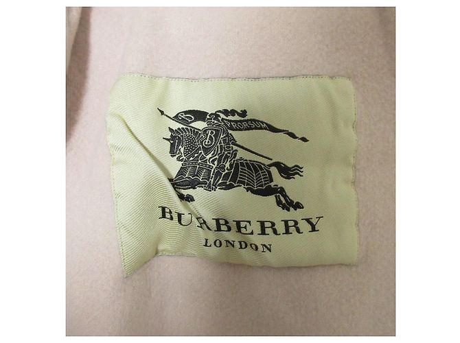 Abrigo Burberry London 100% Cashmere Rosa - vista 3