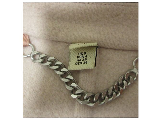 Abrigo Burberry London 100% Cashmere Rosa - vista 8