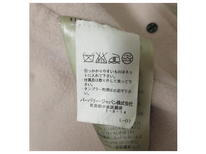 Abrigo Burberry London 100% Cashmere Rosa - vista 9