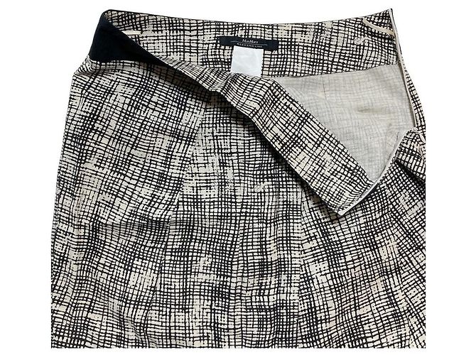 Max Mara Weekend Bicolor Skirt Black White - view 3