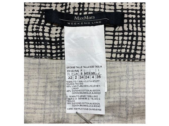 Max Mara Weekend Bicolor Skirt Black White - view 4