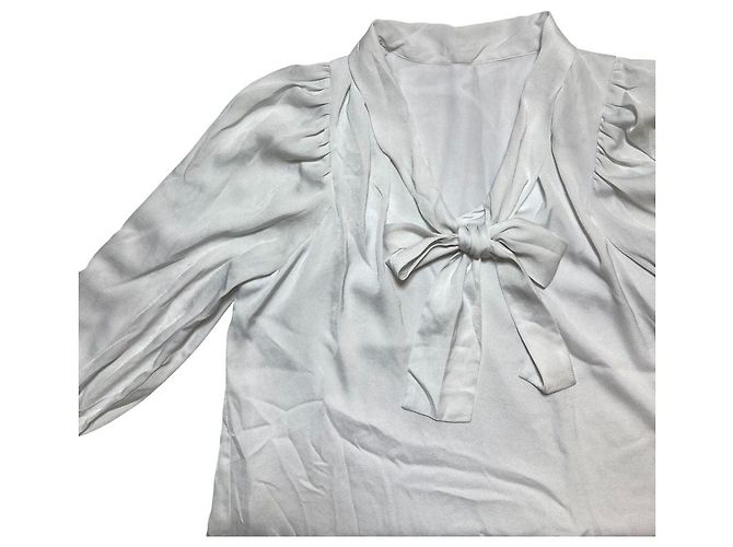 Autre Marque Blusa con nastro Mystrada Bianco - vista 3