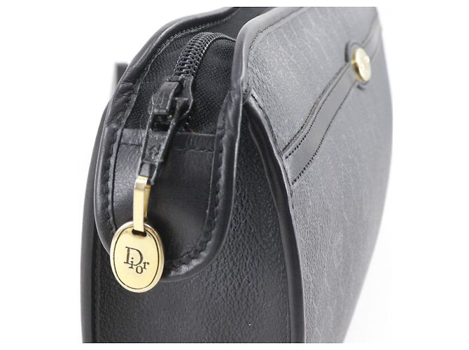 Autre Marque Borsa a pochette Christian Dior Old Dior Honeycomb PVC Nero - vista 5