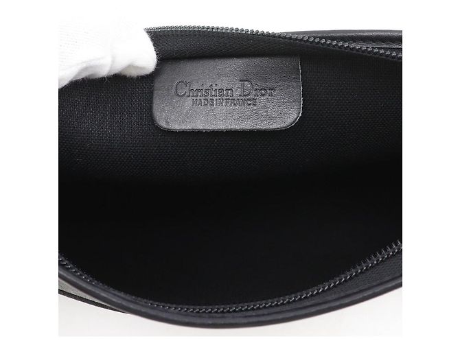Autre Marque Borsa a pochette Christian Dior Old Dior Honeycomb PVC Nero - vista 7