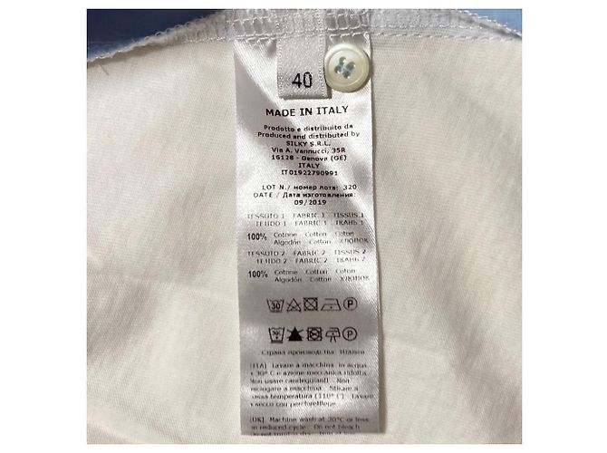 Autre Marque Camisa ROSSO35 Branco Azul - vista 5